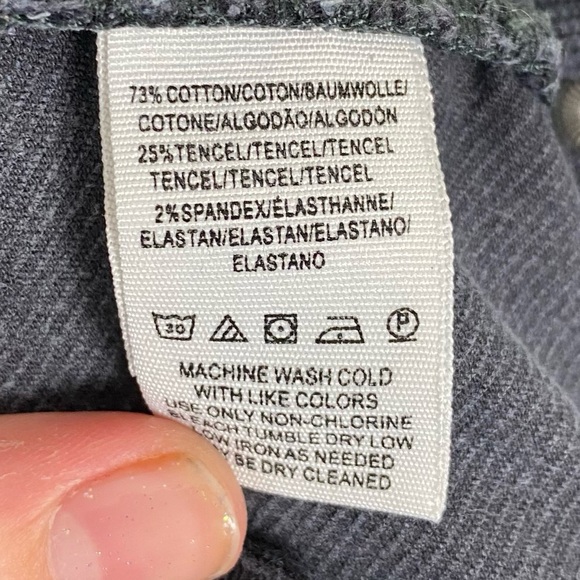 Free People | High Rise Dark Blue Skinny Corduroy Pants Size 29 - Picture 4 of 9